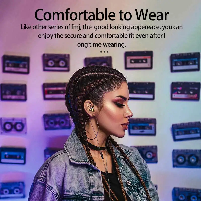UNCJC - Auriculares con cable HiFi, auriculares internos con micrófono, conector USB C de alta resolución, cable de audio coaxial de alta fidelidad.