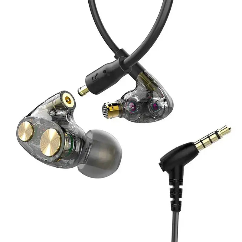 UNCJC - Auriculares con cable HiFi, auriculares internos con micrófono, conector USB C de alta resolución, cable de audio coaxial de alta fidelidad.
